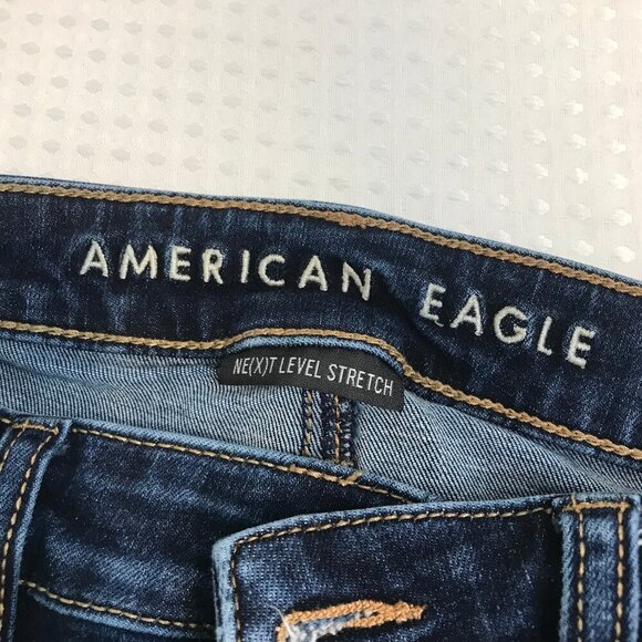 AMERICAN EAGLE WOMENS SUPER HI-RISE JEGGING JEANS SIZE 8 - Picture 7 of 7